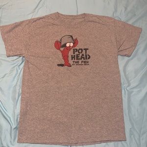 Regular tee with cool print in front size M